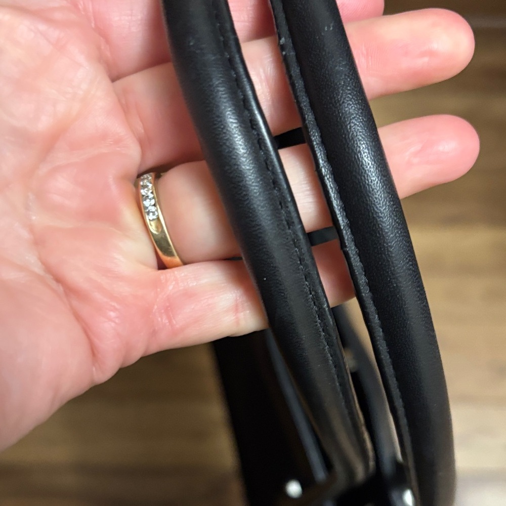 Talbots Black Patterned Tote Bag - image 6